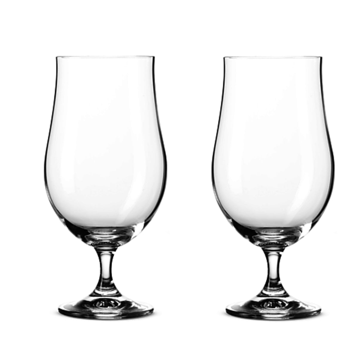 Set 2 pahare cristal pentru bere, cu picior, 380 ml, Fontignac, 57816