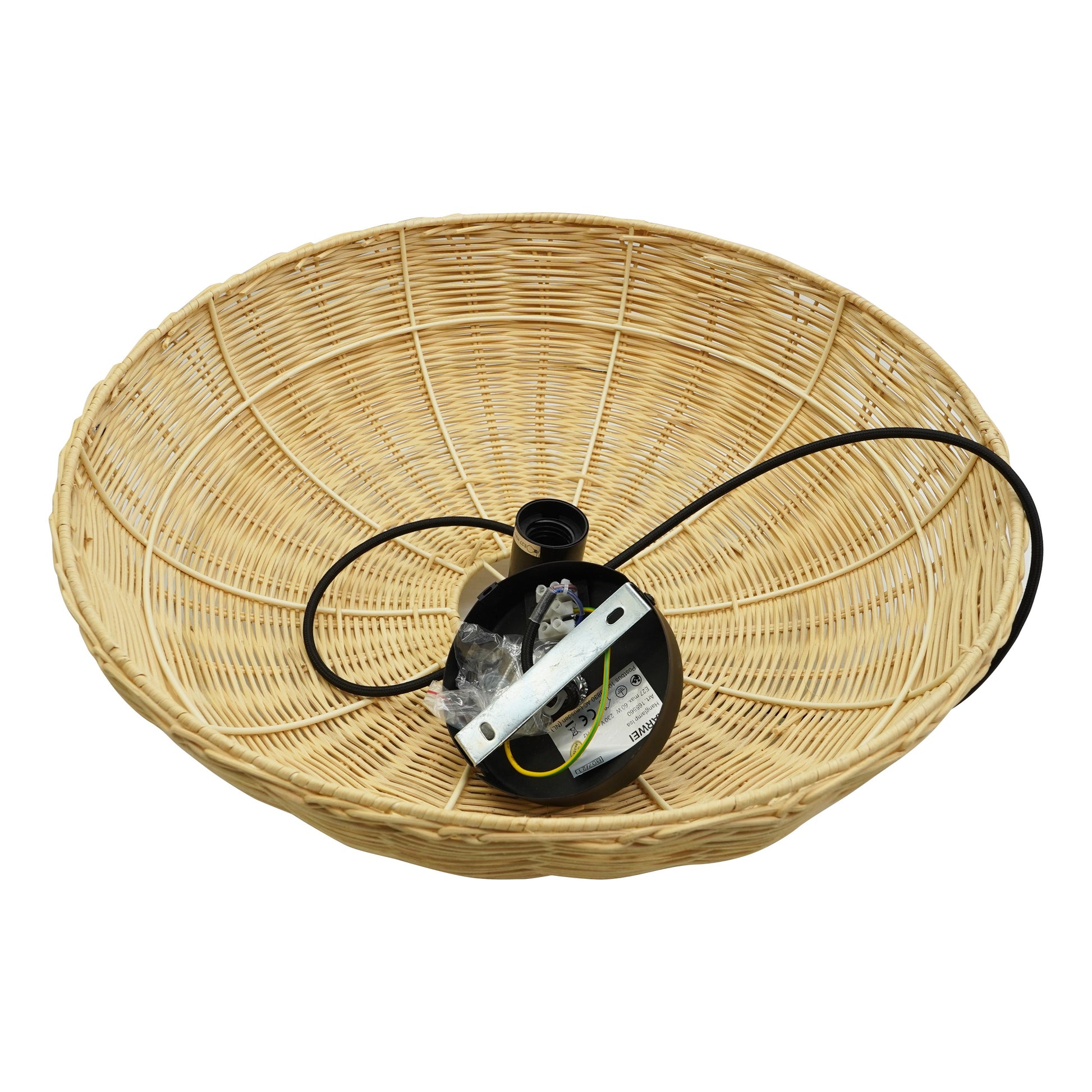 Lampa de tavan din ratan, 48x48x130 cm, Lisa Karwei, 49833