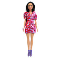 Papusa Barbie Fashionista, tinuta si accesorii flower, Mattel