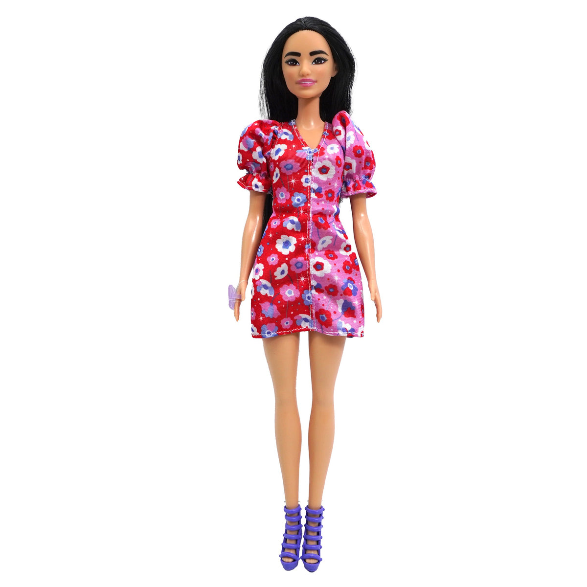 Papusa Barbie Fashionista, tinuta si accesorii flower, 02016