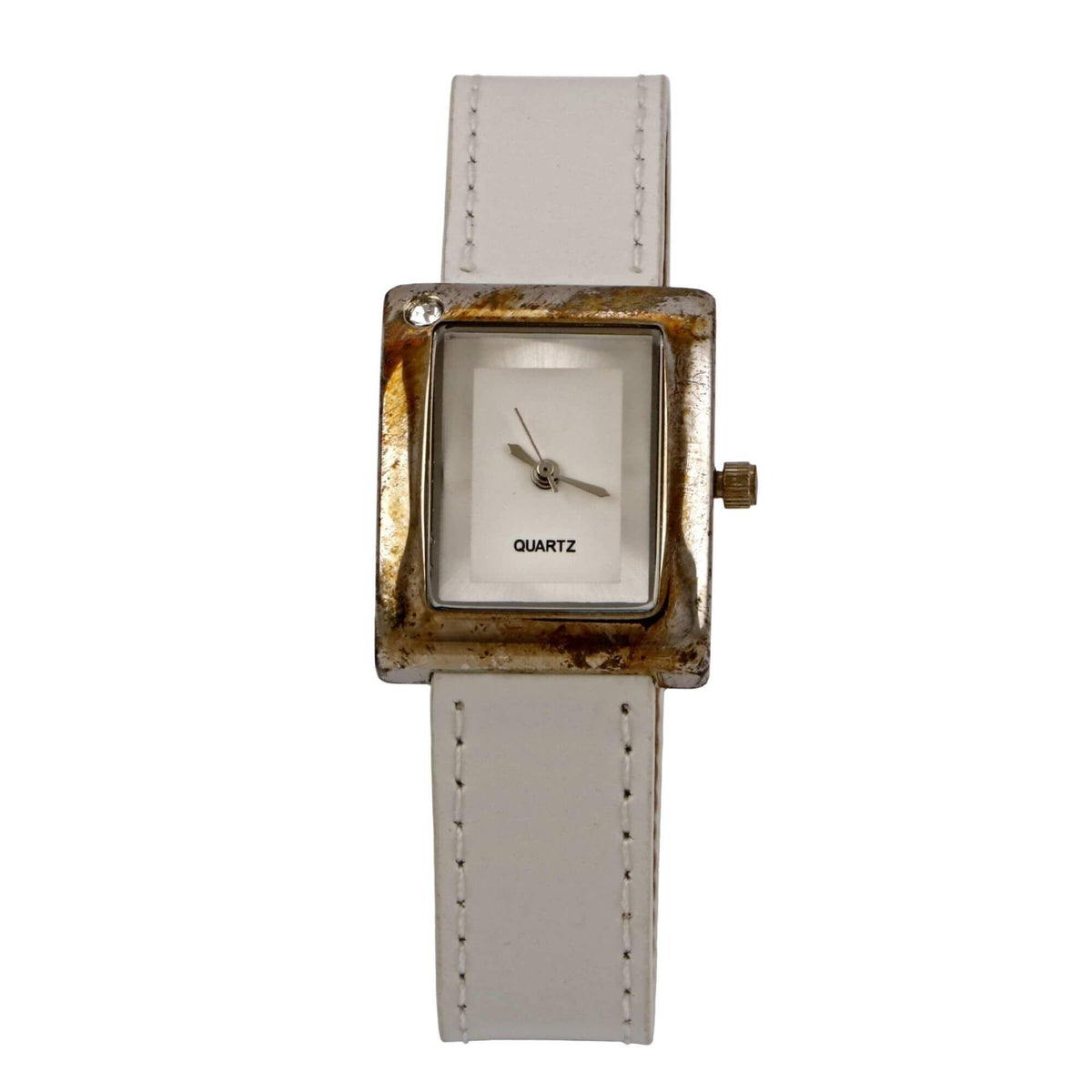 Ceas de mana Carla, analogic, mecanism quartz, Alb, pentru femei
