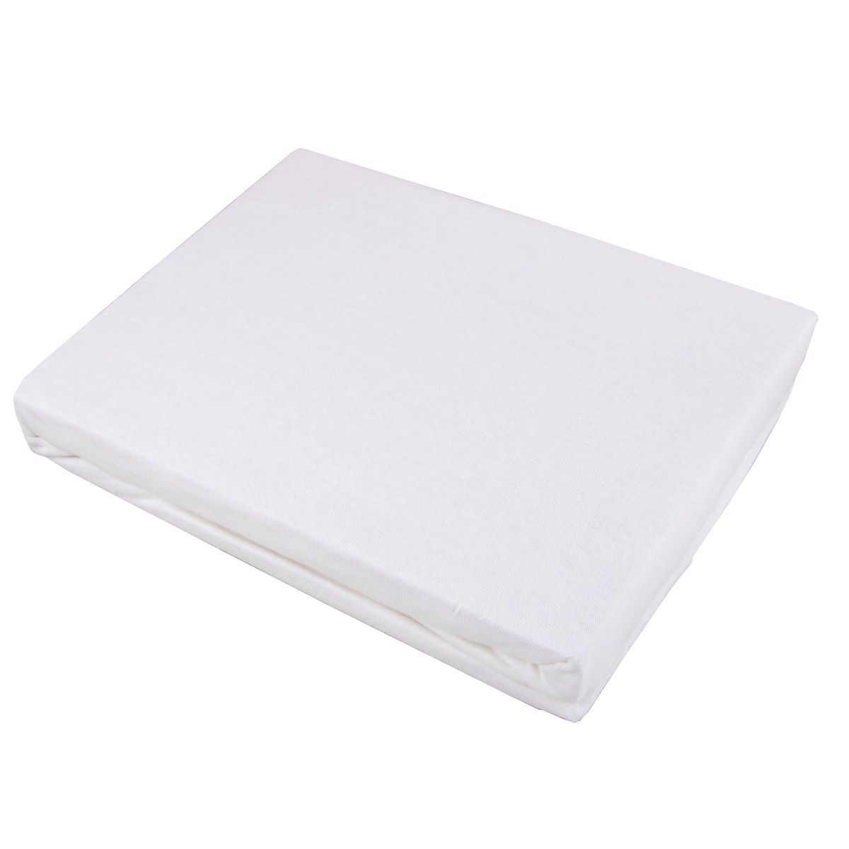 Husa saltea cu elastic Jersey Smukee, 100% bumbac, 160 x 200 x 23 cm, Alb