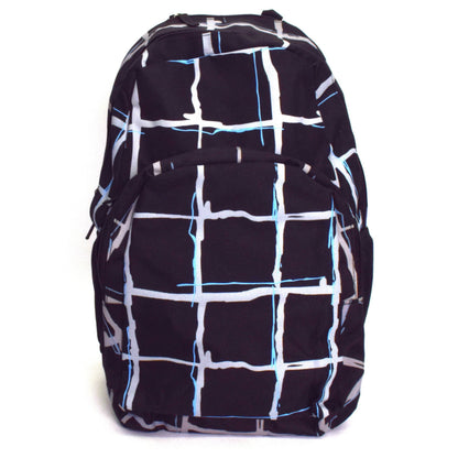 Rucsac, Germag, 2 compartimente, negru cu linii albe, 30x16x45 cm