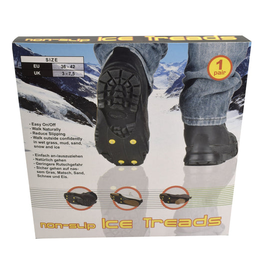 Crampoane anti-alunecare din silicon, AI & E, negru/galben, 36-42 EU