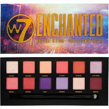 Paleta farduri W7 Enchanted Brilliance In Bloom, 14 culori, 9.6g