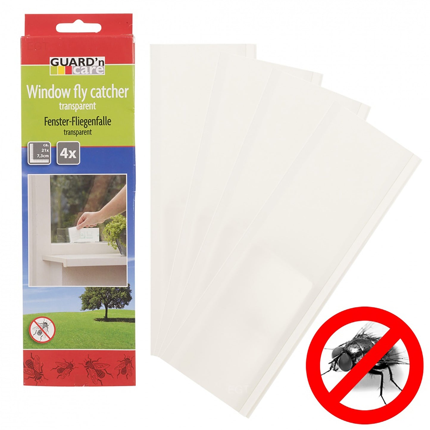 Set 4 benzi adezive pentru capturare insecte, Guard'n Care, 86576