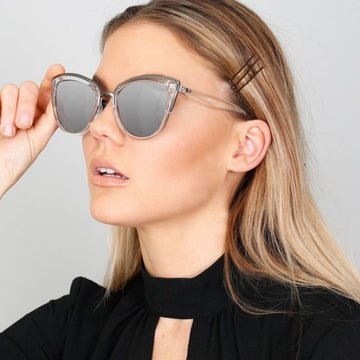 Ochelari de soare, Quay Australia, My Girl, gri transparent, 03697