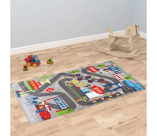 Covor pentru camera copilului, Disney Cars Curse, 150 cm x 100 cm, gri, 1493gy