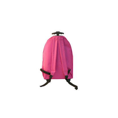 Ghiozdan tip troler Cuccioli, pentru fetite, 58x33 cm, roz/turcoaz