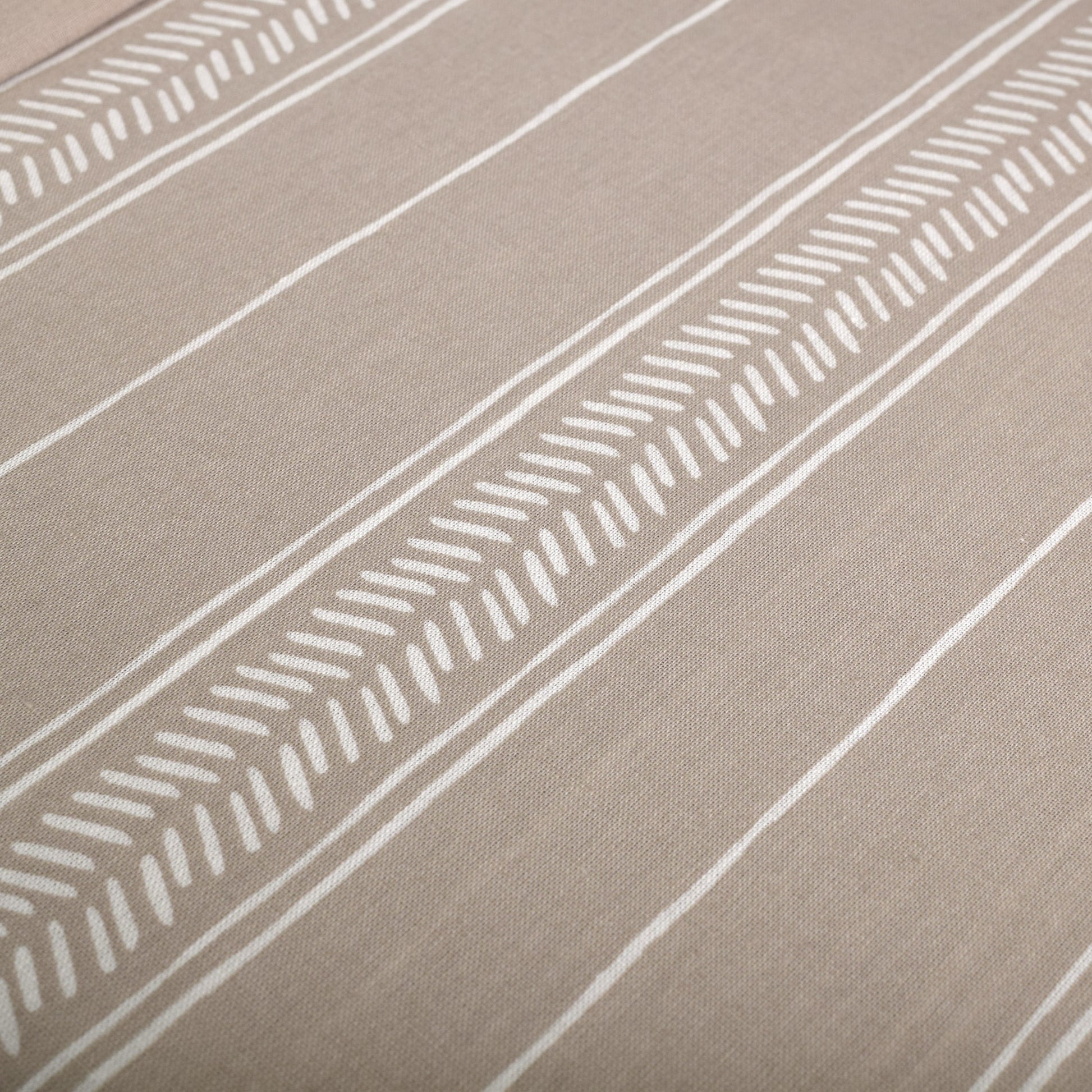 Lenjerie de pat pentru 1 persoana, Walra Head over Lines, Maro deschis, 155 x 220 cm, 7055