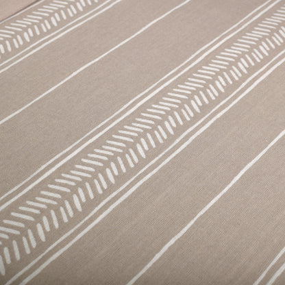 Lenjerie de pat pentru 1 persoana, Walra Head over Lines, Maro deschis, 155 x 220 cm, 7055