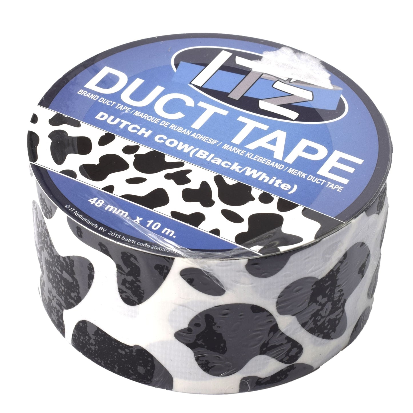 Duct Tape - model vaca alb cu negru