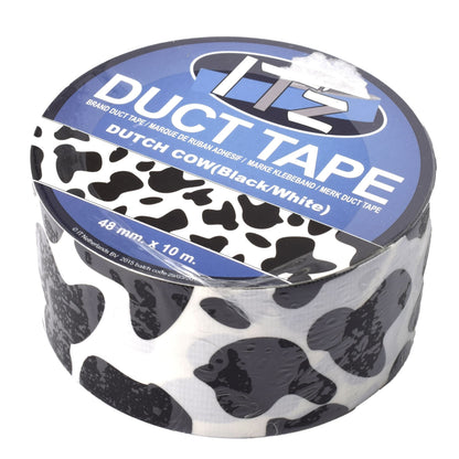 Duct Tape - model vaca alb cu negru