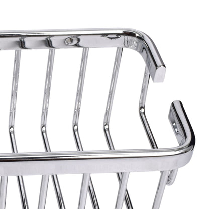 Etajera pentru baie din aluminiu cromat AIX, dreptunghi, fara kit montaj, 1 raft, 30 x 8.7 x 14.7 cm, 47210