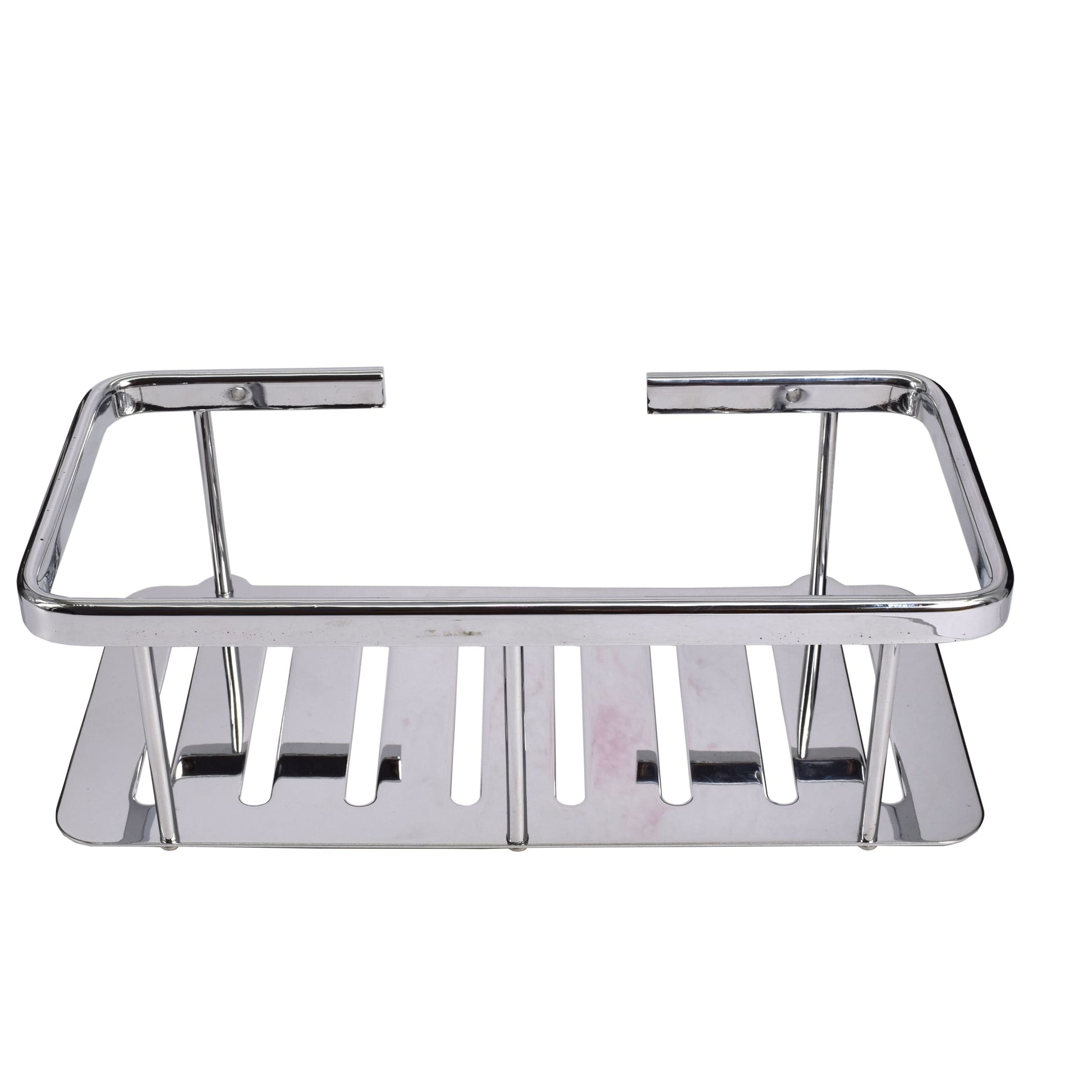 Etajera pentru baie, aluminiu cromat, GermagTrend, fara kit montaj 25 x 9.2 x 12.5 cm, 72577
