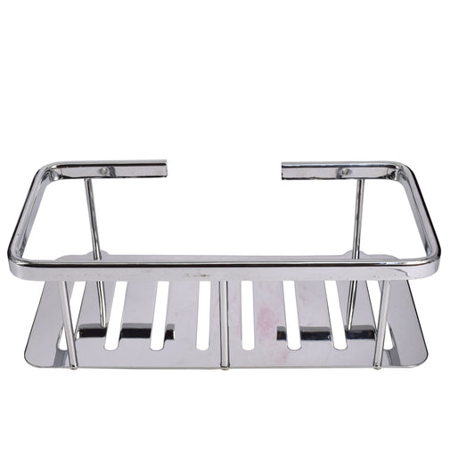 Etajera pentru baie, aluminiu cromat, GermagTrend, fara kit montaj 25 x 9.2 x 12.5 cm, 72577