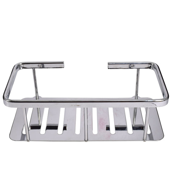 Etajera pentru baie, aluminiu cromat, GermagTrend, fara kit montaj 25 x 9.2 x 12.5 cm, 72577