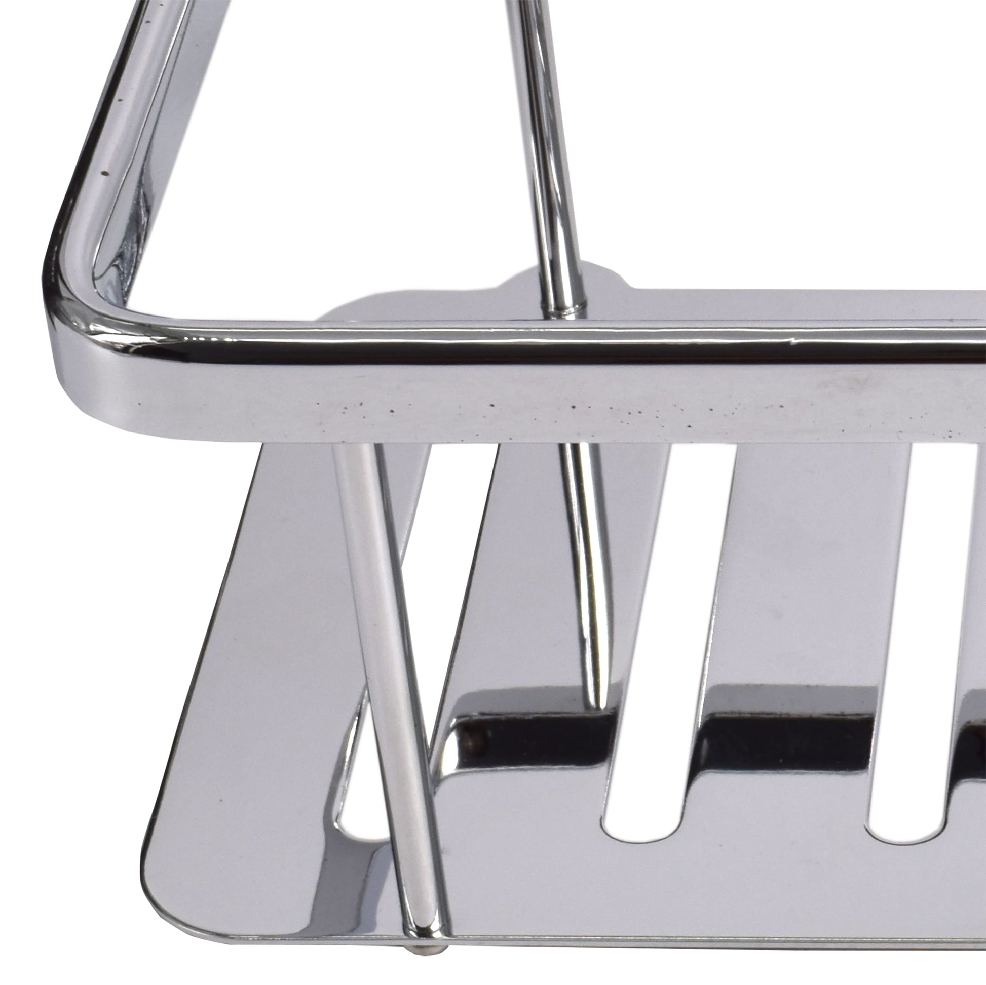 Etajera pentru baie, aluminiu cromat, GermagTrend, fara kit montaj 25 x 9.2 x 12.5 cm, 72577