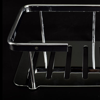Etajera pentru baie, aluminiu cromat, GermagTrend, fara kit montaj 25 x 9.2 x 12.5 cm, 72577