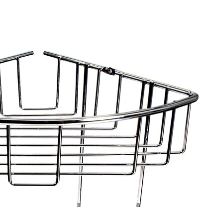 Etajera dubla pentru baie, aluminiu cromat, Tesa BAATH, fara kit montaj 203 x 275 x 205 mm, 47265