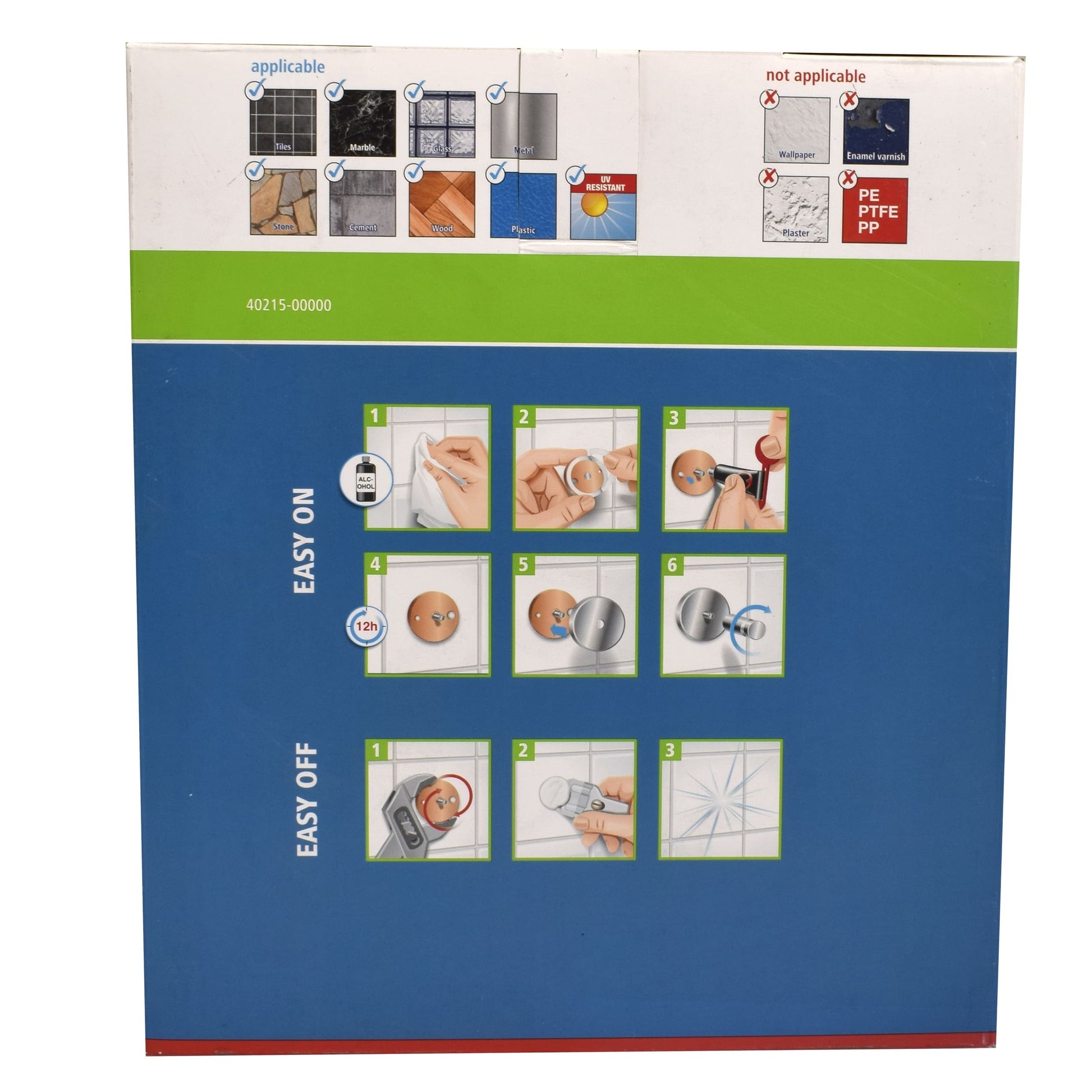 Etajera dubla pentru baie, aluminiu cromat, Tesa BAATH, fara kit montaj 203 x 275 x 205 mm, 47265