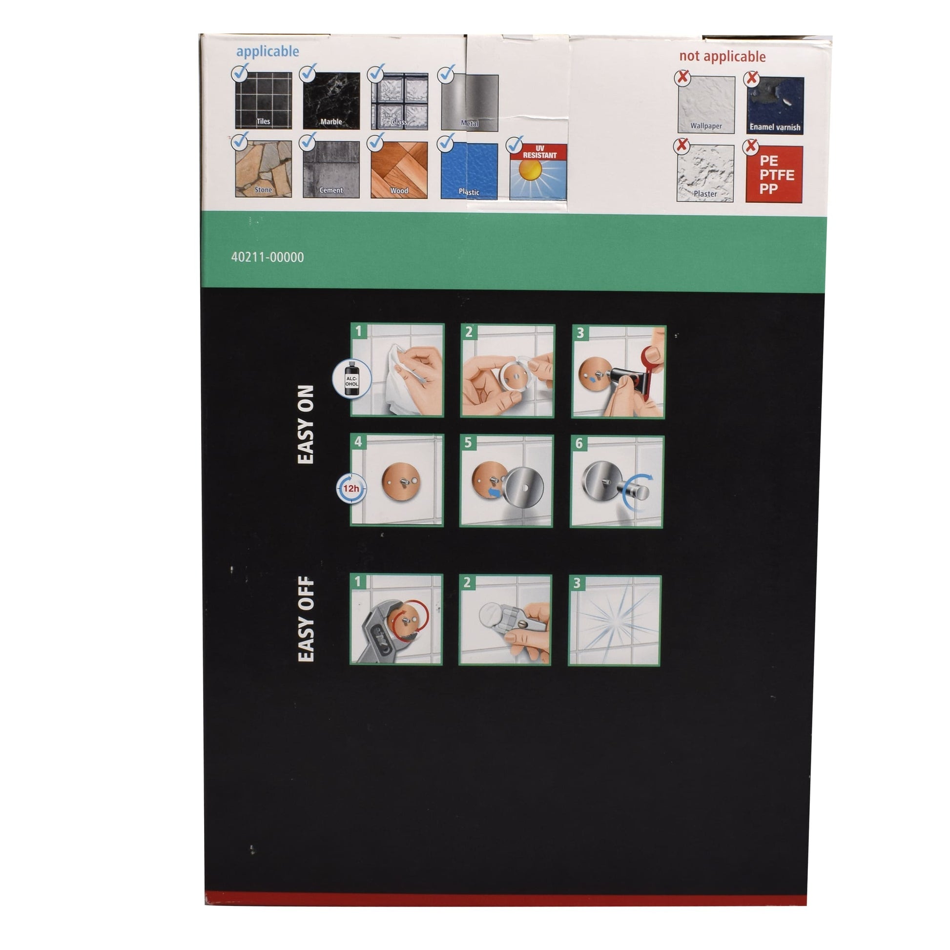 Etajera dubla pentru baie, aluminiu cromat, Tesa Aluxx, fara kit montaj 180 x 260 x 107 mm, 47227