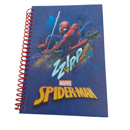 Set caiet cu pix cu 4 culori SpiderMan, 28 x 23 x 5 cm, 59443