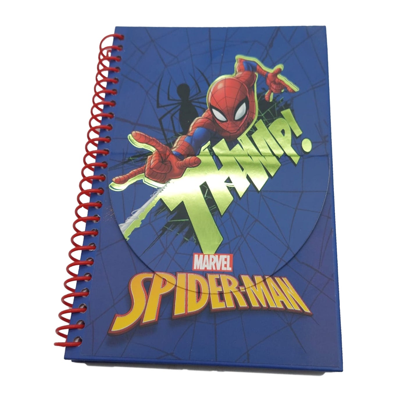 Set caiet cu pix cu 4 culori SpiderMan, 28 x 23 x 5 cm, 59443