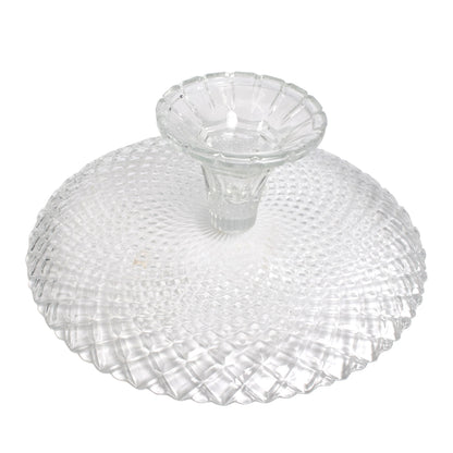 Platou servire cu picior, Urban living , pentru fructe/prajituri/branzeturi, d 27 cm, h 10 cm, sticla, 92384