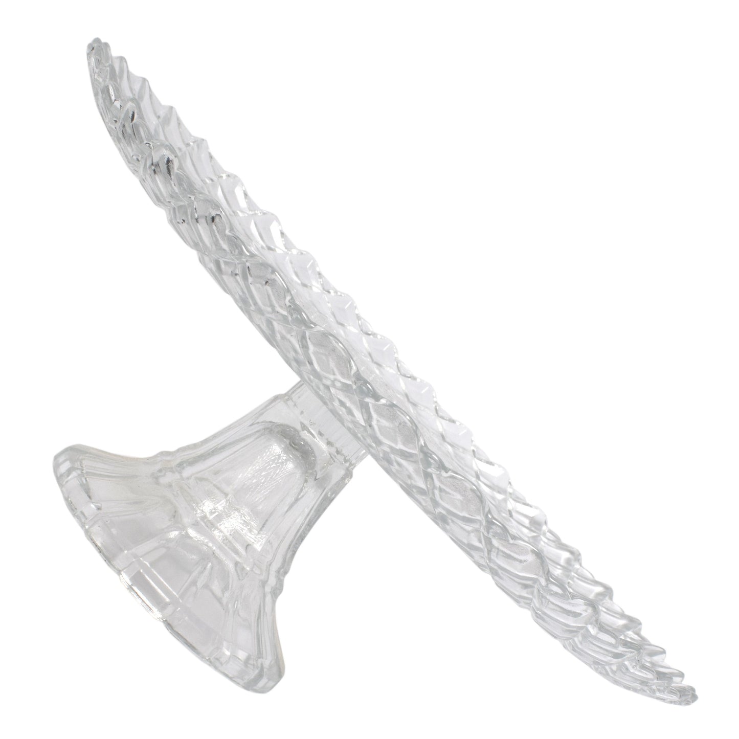 Platou servire cu picior, Urban living , pentru fructe/prajituri/branzeturi, d 27 cm, h 10 cm, sticla, 92384
