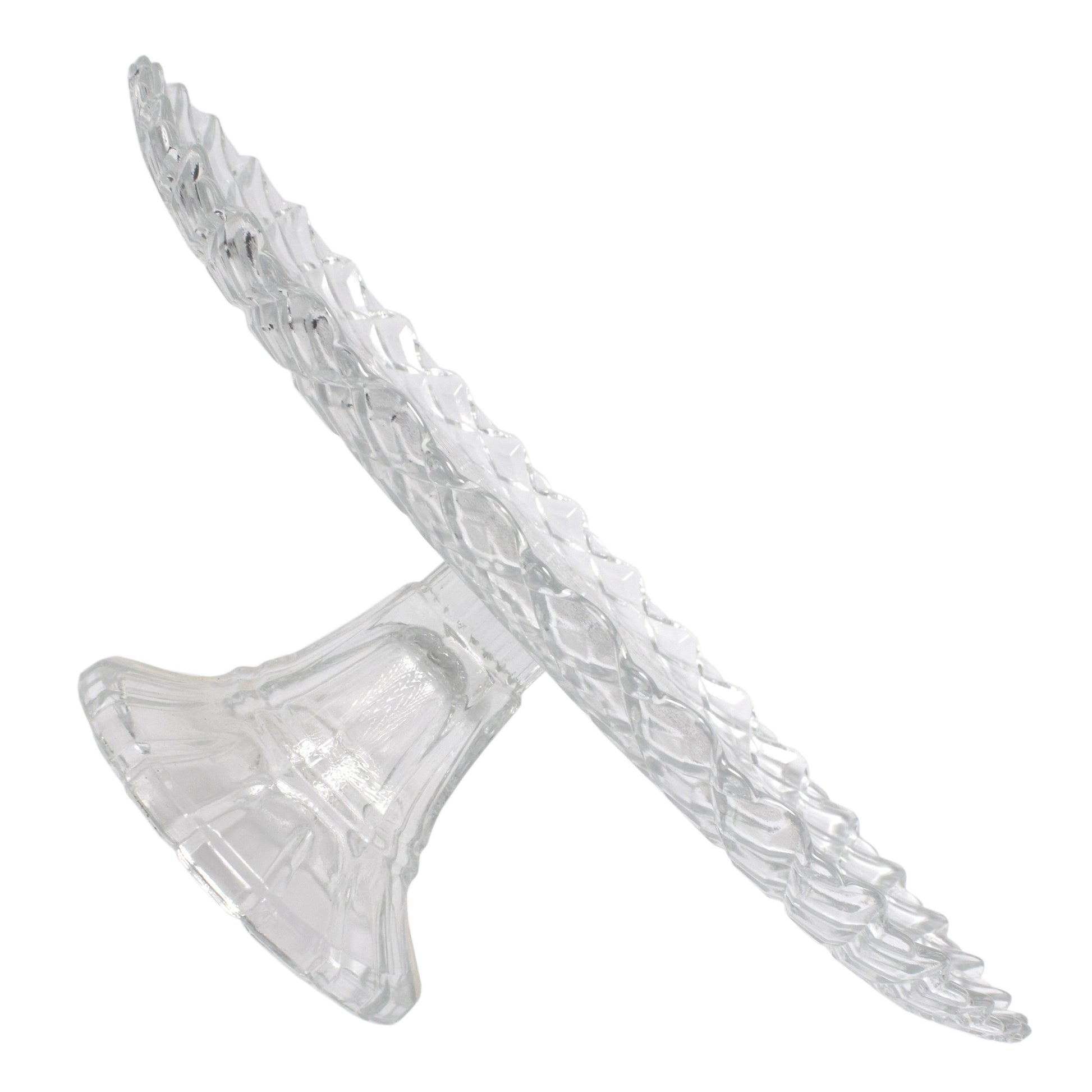 Platou servire cu picior, Urban living , pentru fructe/prajituri/branzeturi, d 27 cm, h 10 cm, sticla, 92384