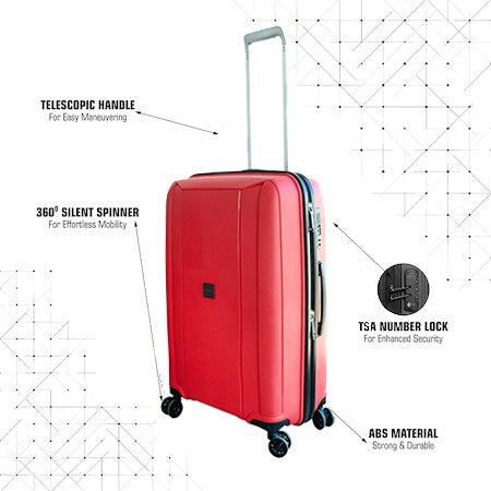 Troler cabina, Princess Traveller,55 x 39 x 22 cm, cifru TSA, roti 360°, 40 L