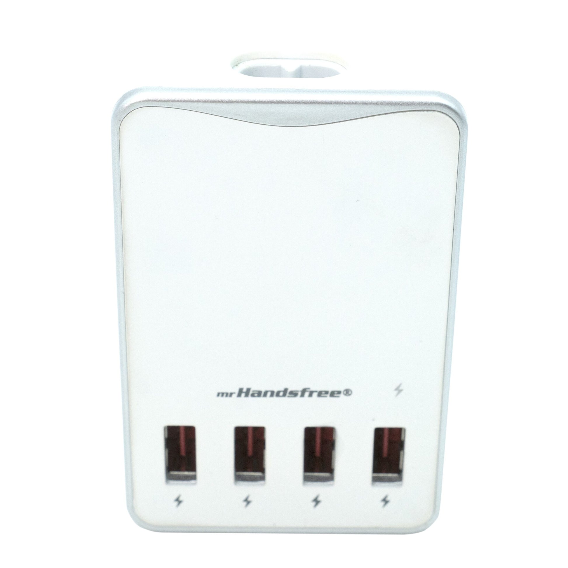 Incarcator USB cu 4 Porturi Quick Charge, maxim 6.2A,cu Multiple Protectii, Alb
