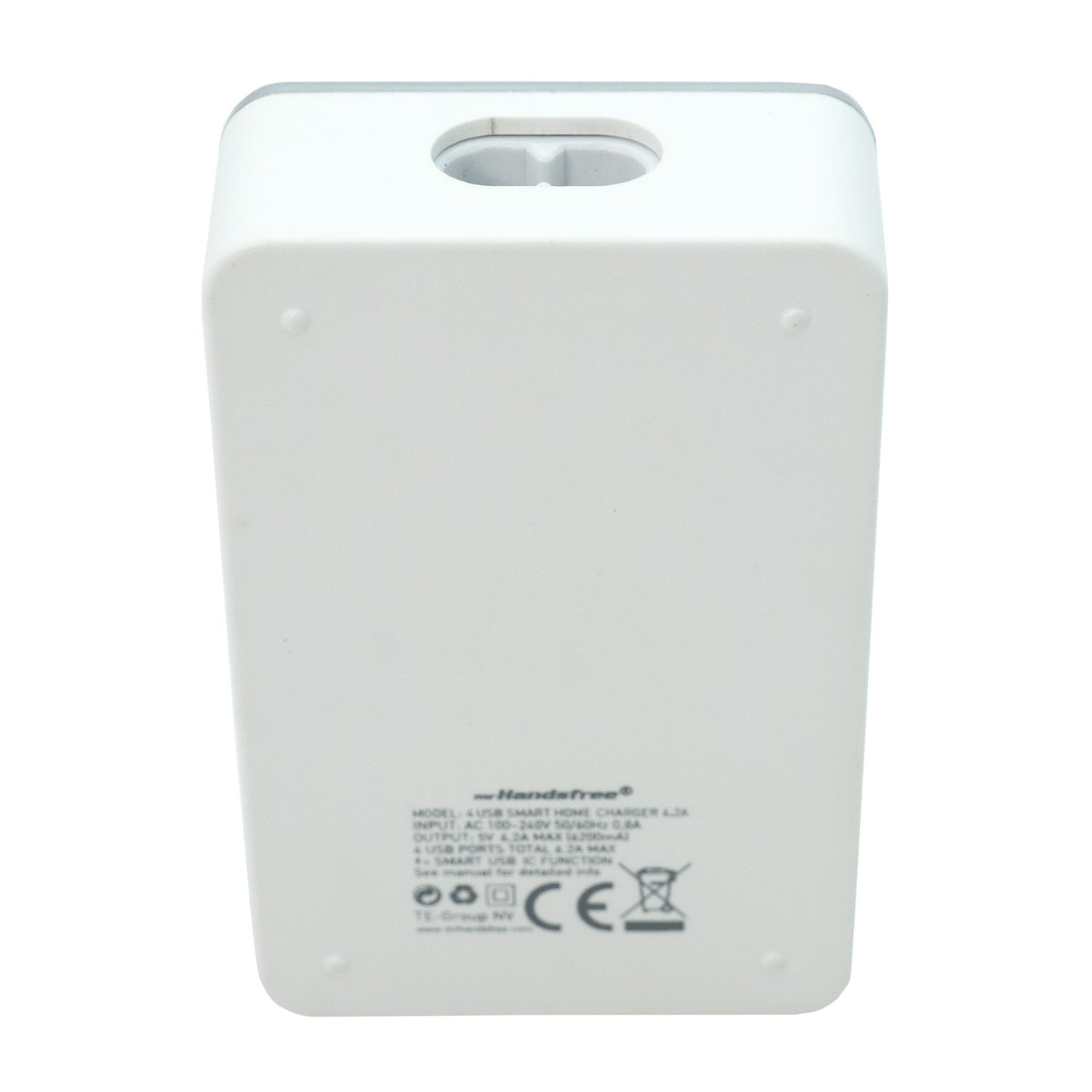 Incarcator USB cu 4 Porturi Quick Charge, maxim 6.2A,cu Multiple Protectii, Alb