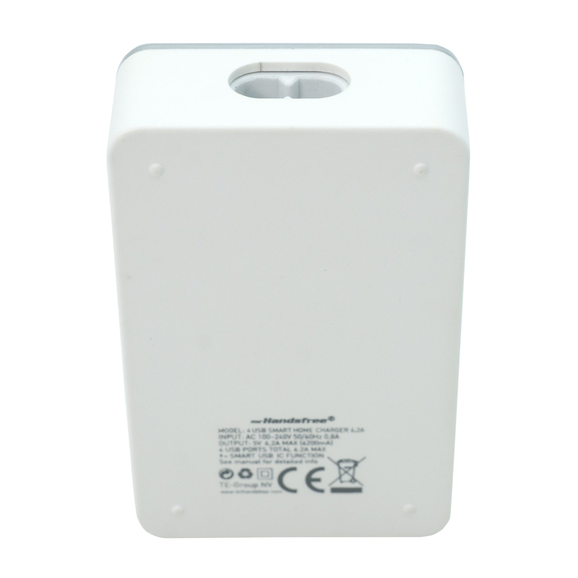 Incarcator USB cu 4 Porturi Quick Charge, maxim 6.2A,cu Multiple Protectii, Alb