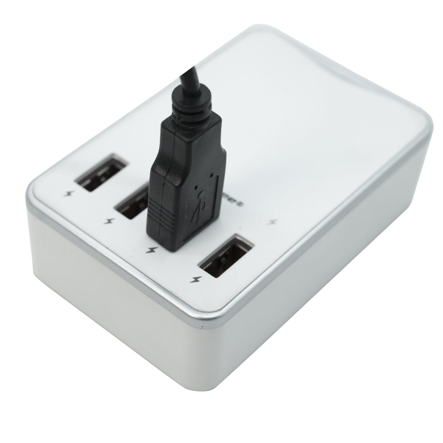 Incarcator USB cu 4 Porturi Quick Charge, maxim 6.2A,cu Multiple Protectii, Alb