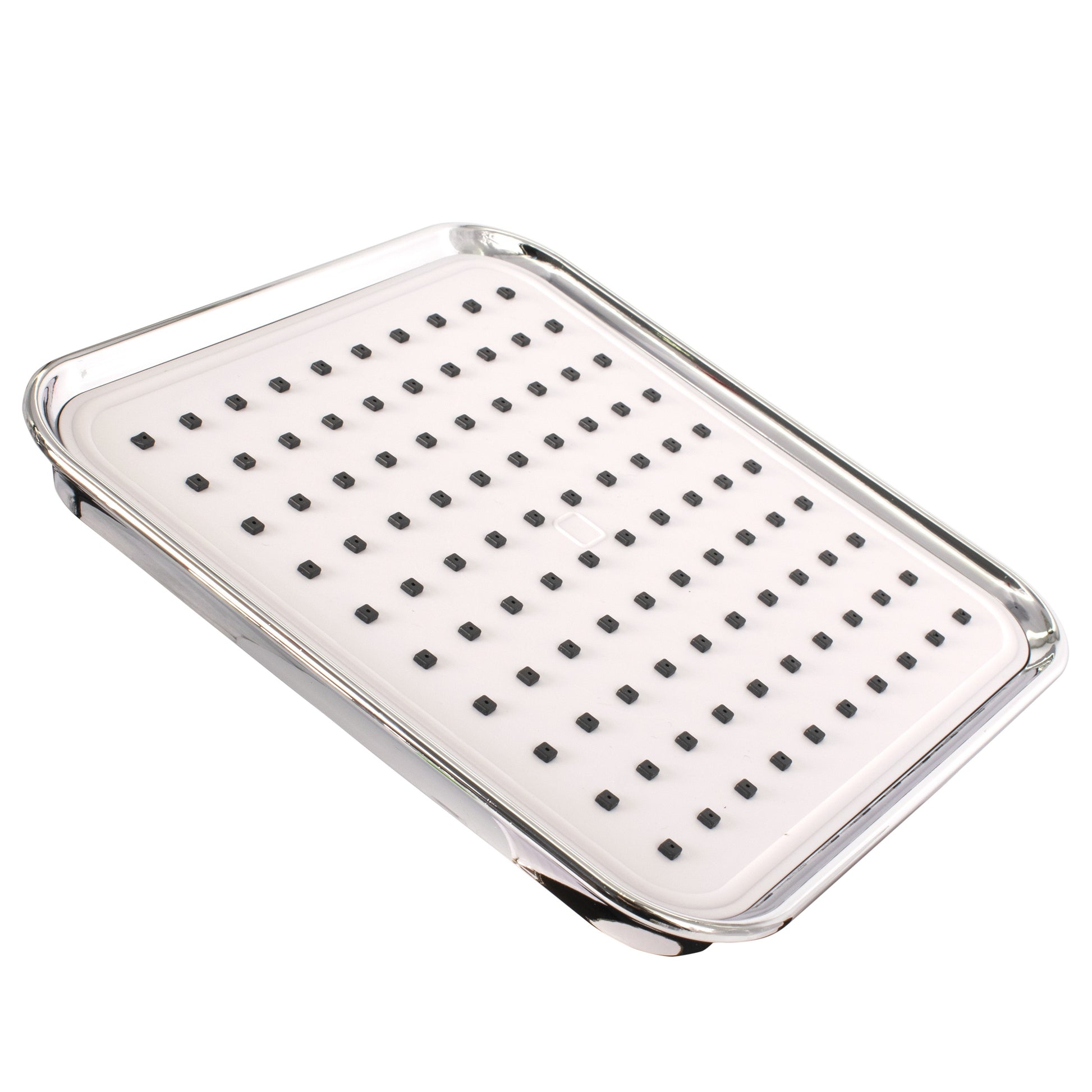 Set 2 Capete De Dus Ploaie, Bath & Shower, Plastic, Argintiu 807427