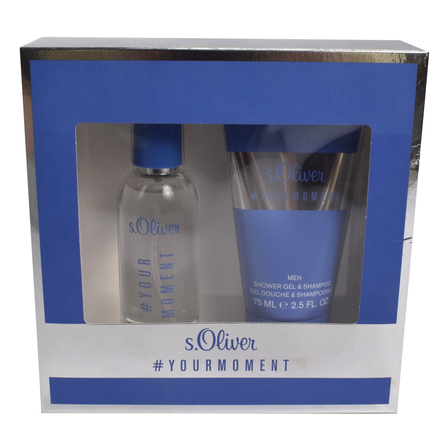Set cadou pentru barbati, S.Oliver yourmoment, (apa de toaleta 30ml + gel de dus 75ml), 805520
