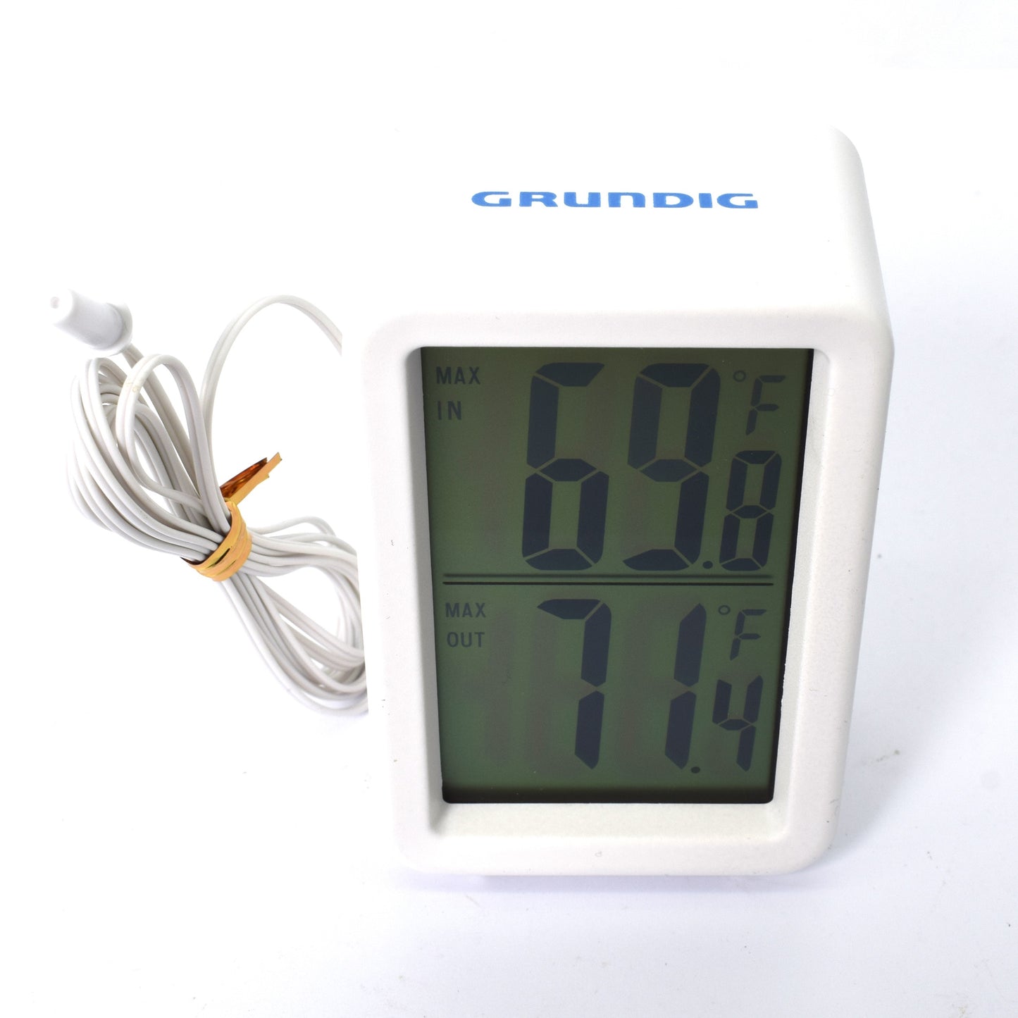 Statie meteo interior-exterior, fara fir, masoara in Celsius si Fahrenheit, inregistrare temperaturi maxime/minime, 807409