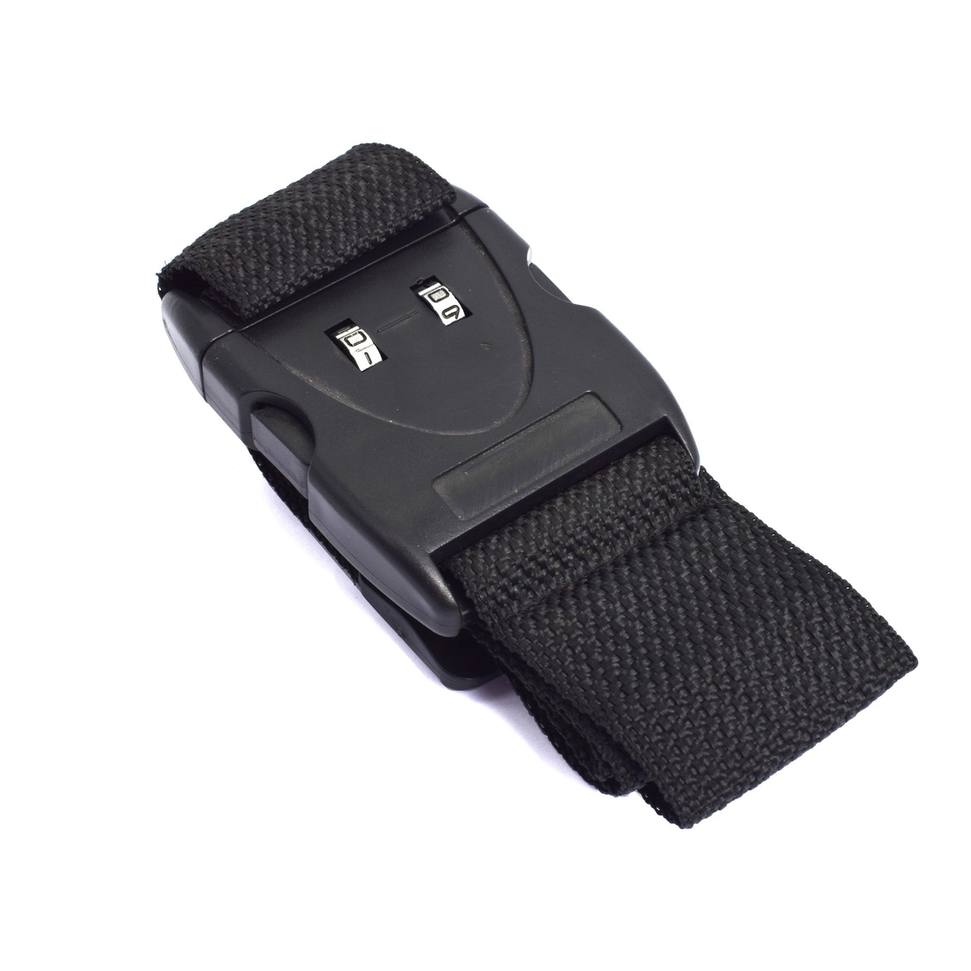 Curea antifurt pentru valiza, cu cifru, Benson, negru, 33631