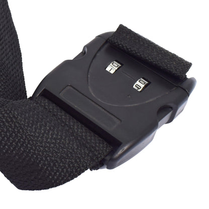 Curea antifurt pentru valiza, cu cifru, Benson, negru, 33631