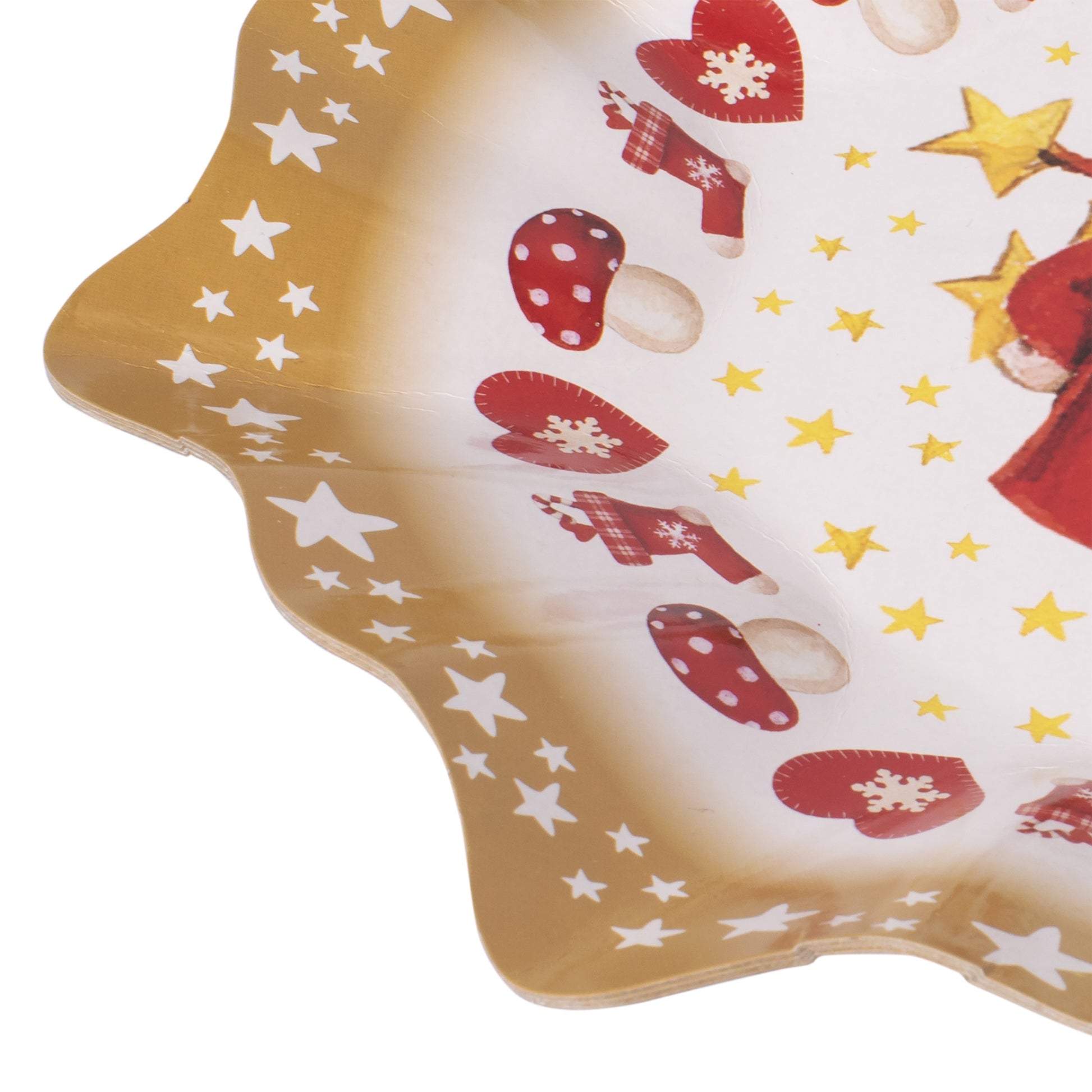Set 3 farfurii decorative de craciun, pentru fructe si gustar, diametru 30 cm, 807759