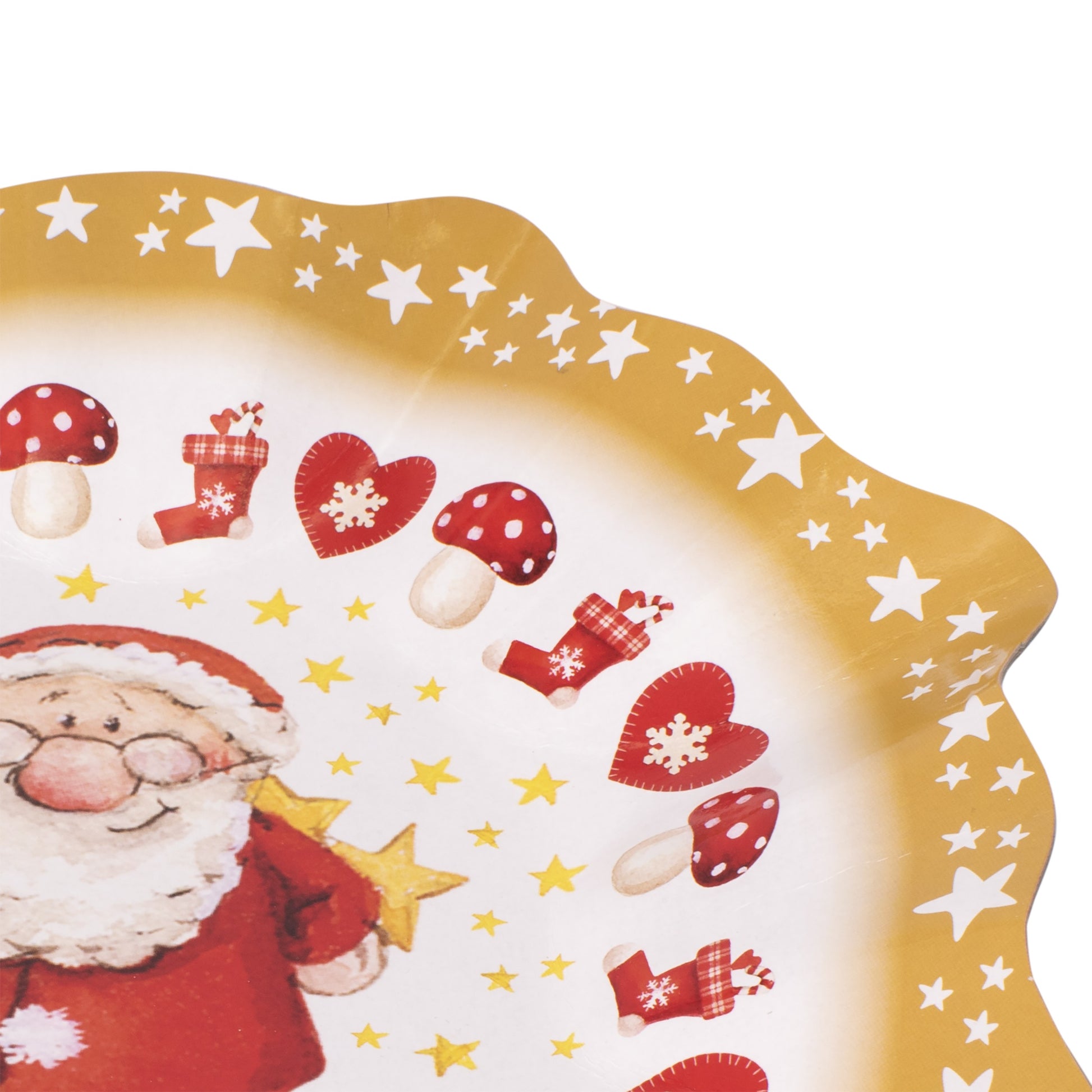 Set 3 farfurii decorative de craciun, pentru fructe si gustar, diametru 30 cm, 807759