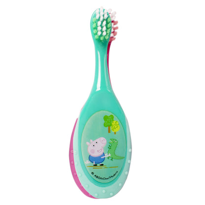 Set 2 periute dinti manuale, cu Peppa Pig, pentru bebelusi, 807394
