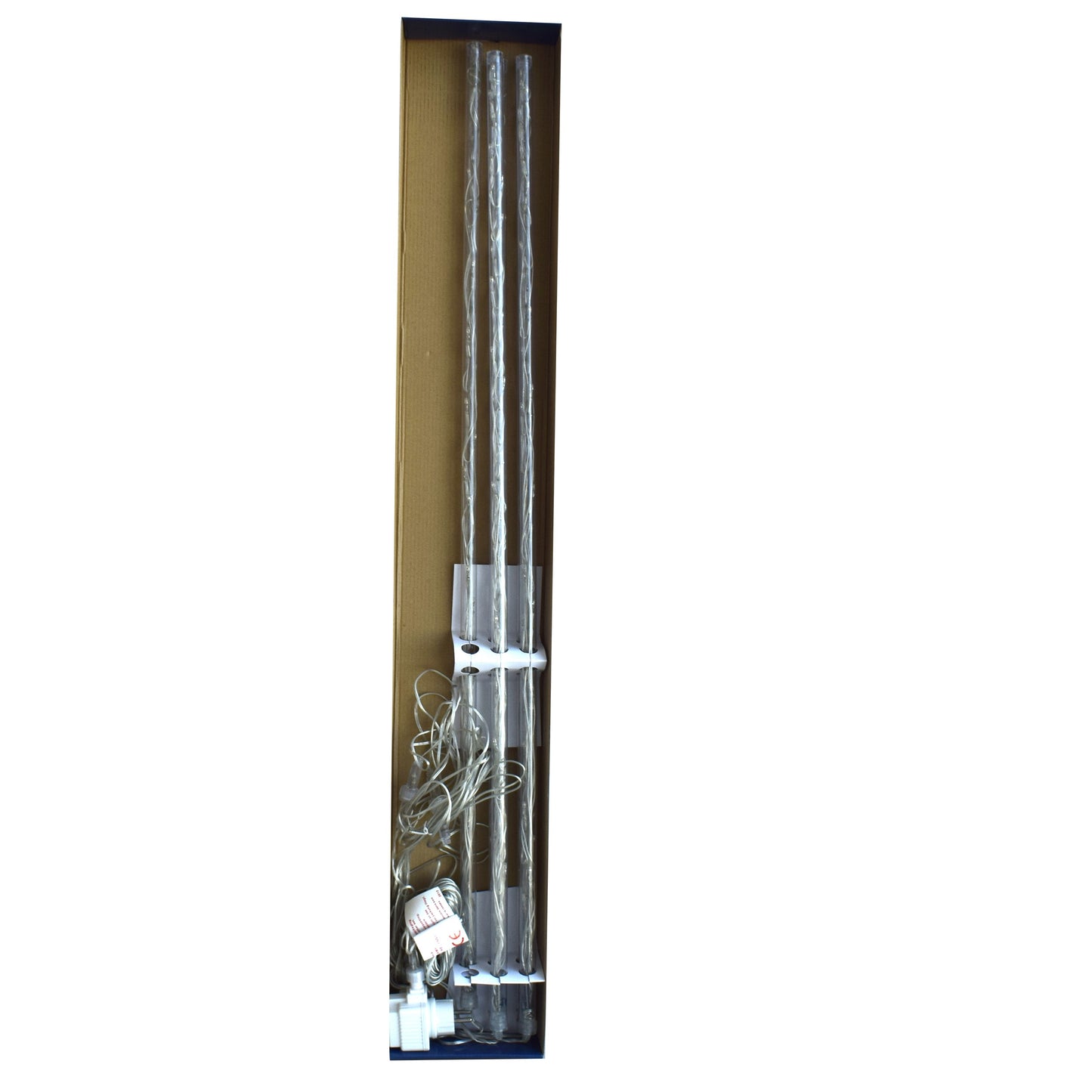 Instalatie de exterior decorativa, pentru Craciun, cu 150 de Leduri, sub forma de conuri inghetate, 807724