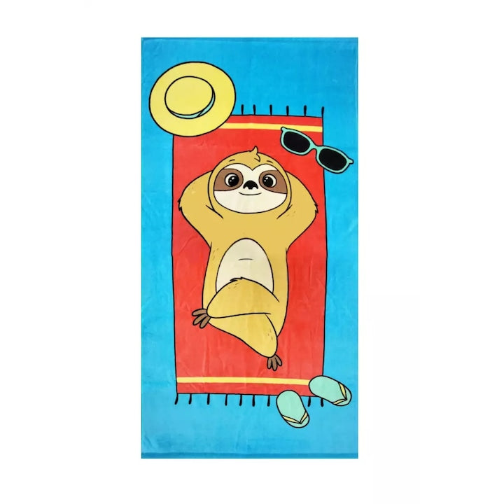 Prosop plaja, 70x140cm, bumbac, multicolor, model lenes in vacanta, 77425