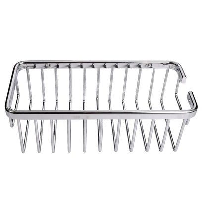 Etajera pentru baie din aluminiu cromat AIX, dreptunghi, fara kit montaj, 1 raft, 30 x 8.7 x 14.7 cm, 47210