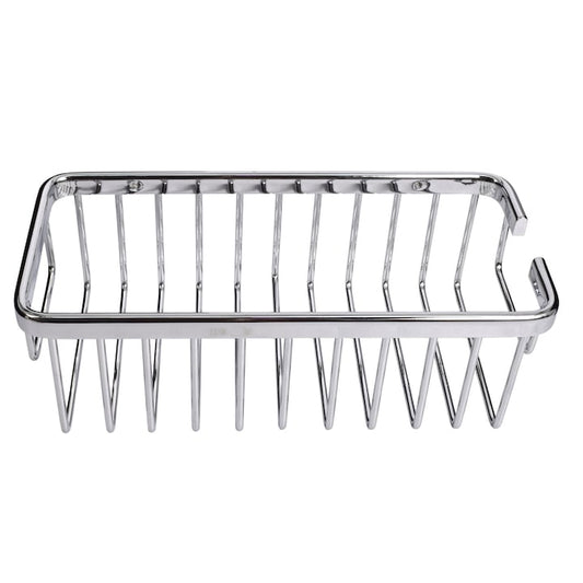 Etajera pentru baie din aluminiu cromat AIX, dreptunghi, fara kit montaj, 1 raft, 30 x 8.7 x 14.7 cm, 47210