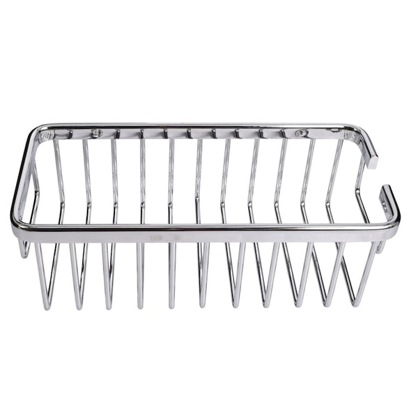 Etajera pentru baie din aluminiu cromat AIX, dreptunghi, fara kit montaj, 1 raft, 30 x 8.7 x 14.7 cm, 47210