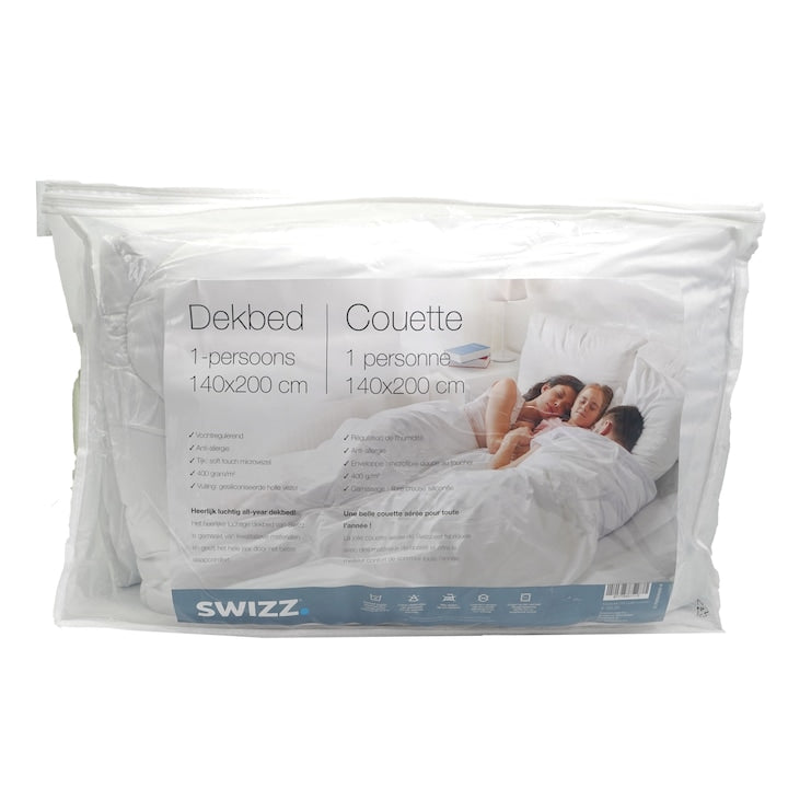 Pilota antialergica pentru 1 persoana, 4 anotimpuri, 140x200, Swizz, 1115Wh